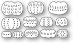 Halloween Splicing Pumpkin Die Cuts for Card Making, Various Patterns Metal Cutting Dies for Paper Scrapbooking, DIY Stencils for Album Party Wedding Festivals Decoration