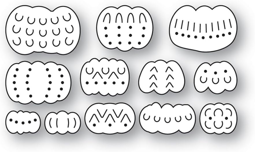 Halloween Splicing Pumpkin Die Cuts for Card Making, Various Patterns Metal Cutting Dies for Paper Scrapbooking, DIY Stencils for Album Party Wedding Festivals Decoration