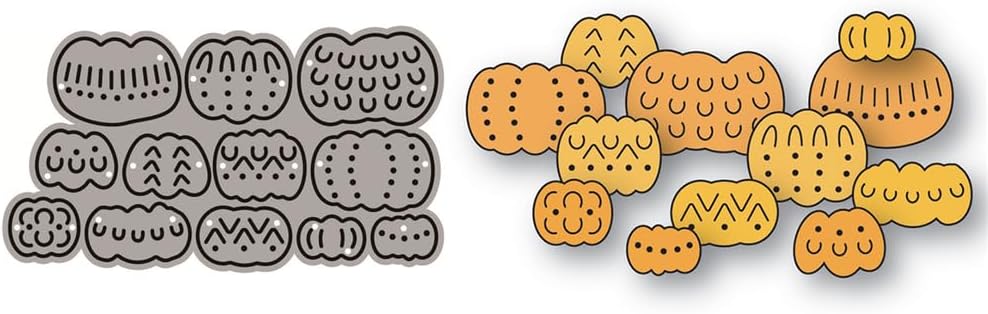 Halloween Splicing Pumpkin Die Cuts for Card Making, Various Patterns Metal Cutting Dies for Paper Scrapbooking, DIY Stencils for Album Party Wedding Festivals Decoration