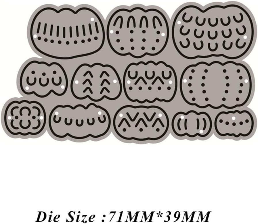 Halloween Splicing Pumpkin Die Cuts for Card Making, Various Patterns Metal Cutting Dies for Paper Scrapbooking, DIY Stencils for Album Party Wedding Festivals Decoration