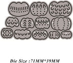 Halloween Splicing Pumpkin Die Cuts for Card Making, Various Patterns Metal Cutting Dies for Paper Scrapbooking, DIY Stencils for Album Party Wedding Festivals Decoration