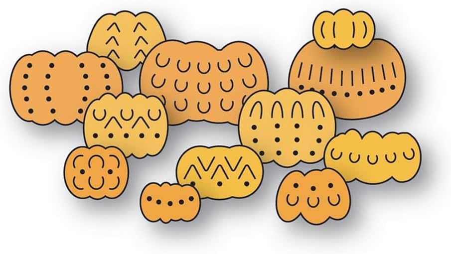 Halloween Splicing Pumpkin Die Cuts for Card Making, Various Patterns Metal Cutting Dies for Paper Scrapbooking, DIY Stencils for Album Party Wedding Festivals Decoration