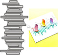 DzIxY Hollow Irregular Rectangle Background Pattern Metal Cutting Dies for Card Making Kit Embossing Paper Die Cuts Set Scrapbook Stencils Supplies Machine Templates