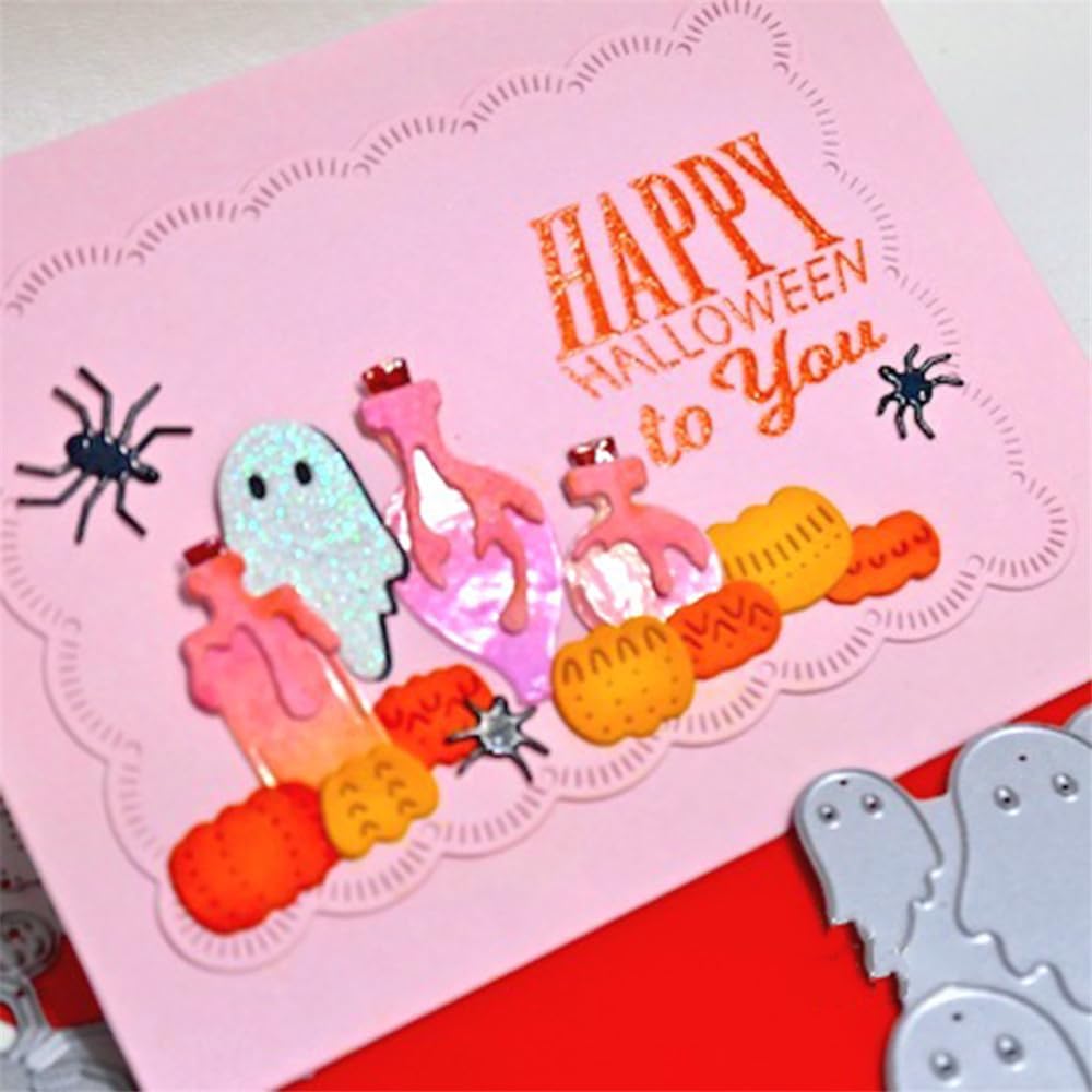Halloween Splicing Pumpkin Die Cuts for Card Making, Various Patterns Metal Cutting Dies for Paper Scrapbooking, DIY Stencils for Album Party Wedding Festivals Decoration
