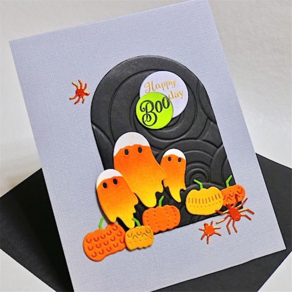 Halloween Splicing Pumpkin Die Cuts for Card Making, Various Patterns Metal Cutting Dies for Paper Scrapbooking, DIY Stencils for Album Party Wedding Festivals Decoration