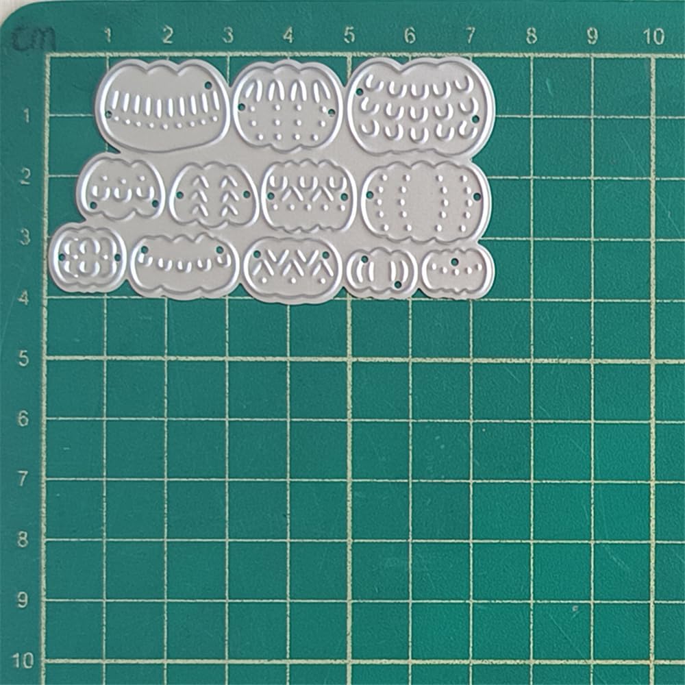 Halloween Splicing Pumpkin Die Cuts for Card Making, Various Patterns Metal Cutting Dies for Paper Scrapbooking, DIY Stencils for Album Party Wedding Festivals Decoration