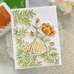 DzIxY Dashed Line Floral Background Board Metal Cutting Dies for Card Making Kit Embossing Paper Die Cuts Set Scrapbook Stencils Supplies Machine Templates