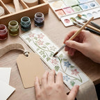12 PCS Flower Border Stencils for Painting, Stencils for Crafts Reusable 12 x 3 Inch Floral Edge Templates for Furniture Walls Signs and Romantic Decor